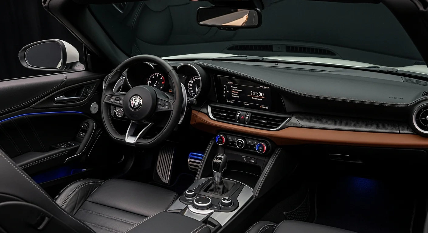 2028 Alfa Romeo Spider 2028 interior - dashboard and cockpit view