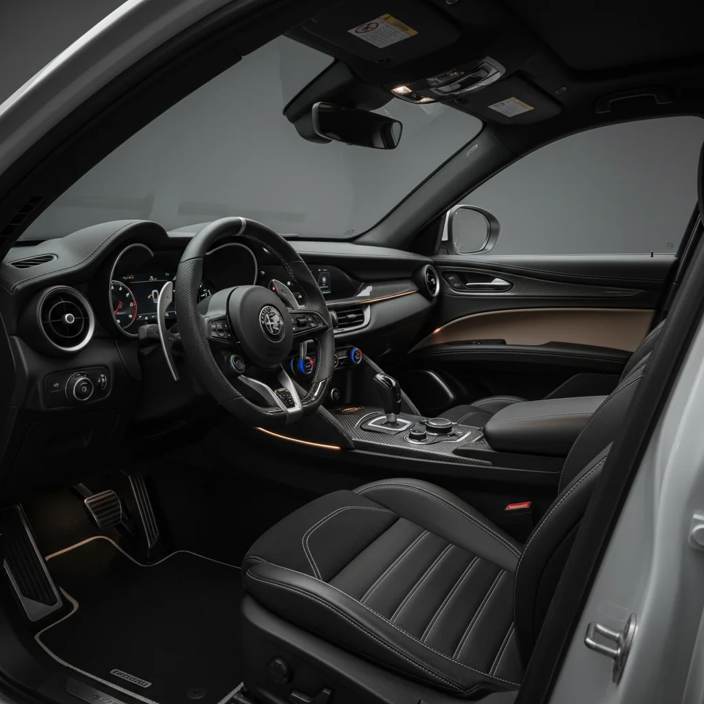 2027 Alfa Romeo Stelvio Quadrifoglio RS interior - dashboard and cockpit view