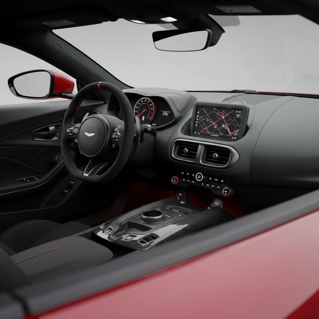 2027 Aston Martin Vantage GT8 interior - dashboard and cockpit view