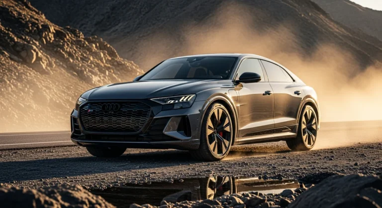 2027 Audi Q8 RS e-tron GT exterior - front three quarter view