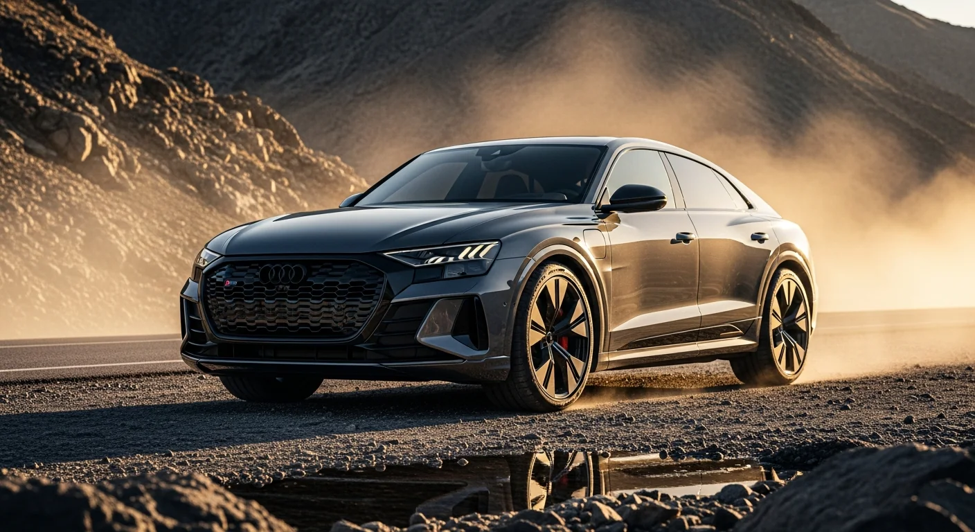 2027 Audi Q8 RS e-tron GT exterior - front three quarter view