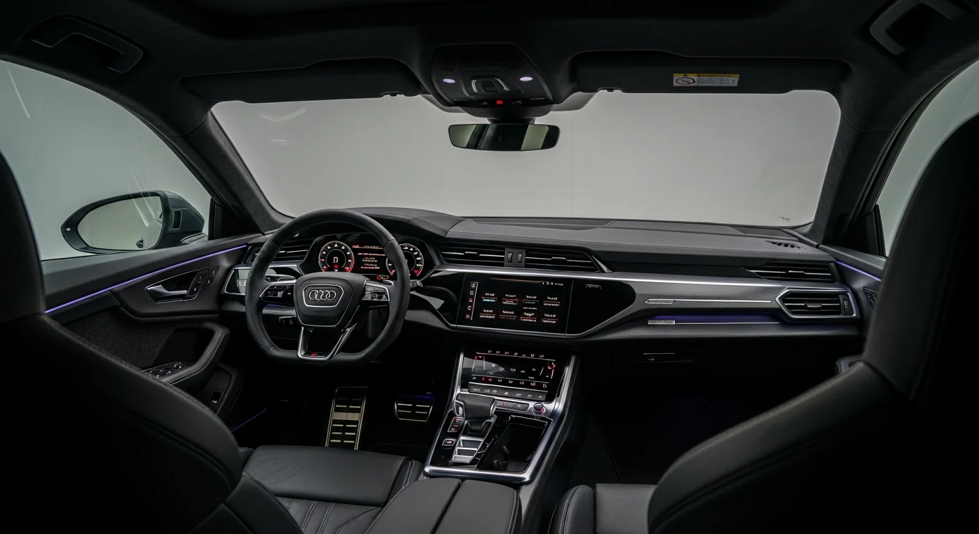2027 Audi Q8 RS e-tron GT interior - dashboard and cockpit view