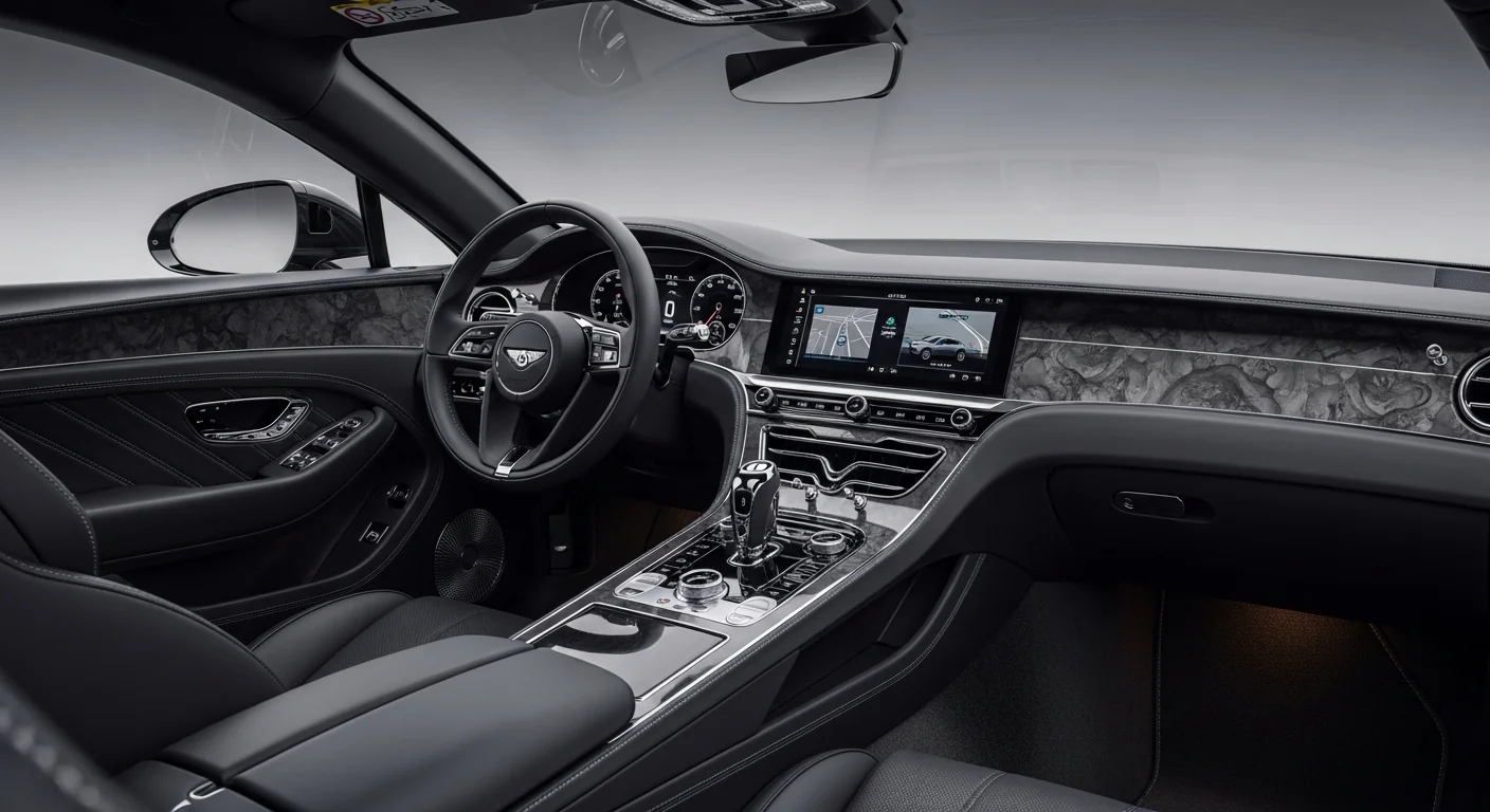 2028 Bentley EXP 100 GT Production interior - dashboard and cockpit view