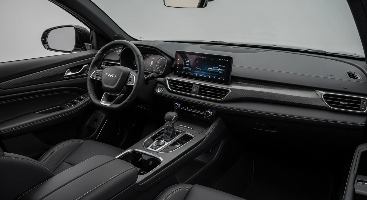 2027 BYD Shark GT interior - dashboard and cockpit view