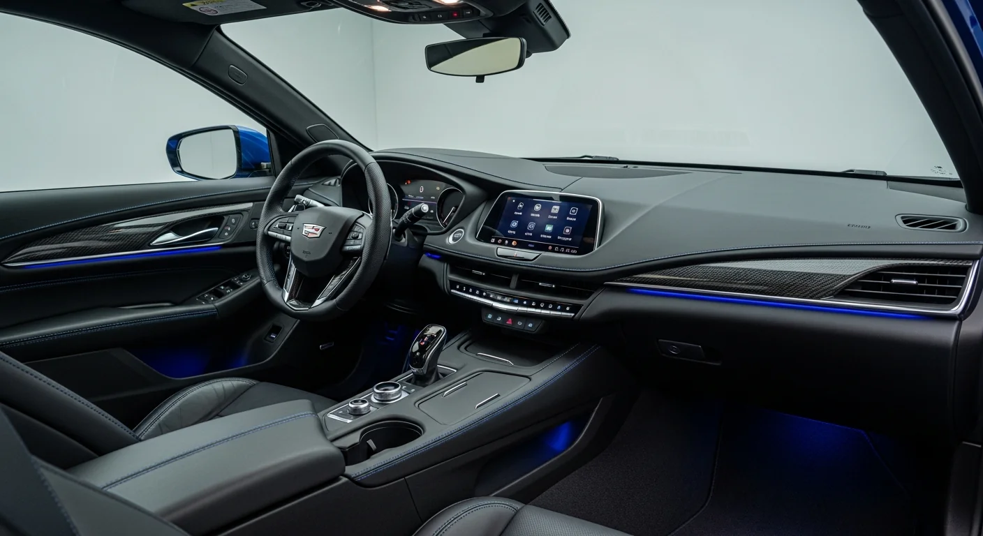 2027 Cadillac CT5-V Blackwing Track interior - dashboard and cockpit view