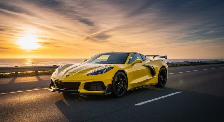 2027 Chevrolet Corvette ZR1 E-Ray exterior - front three quarter view