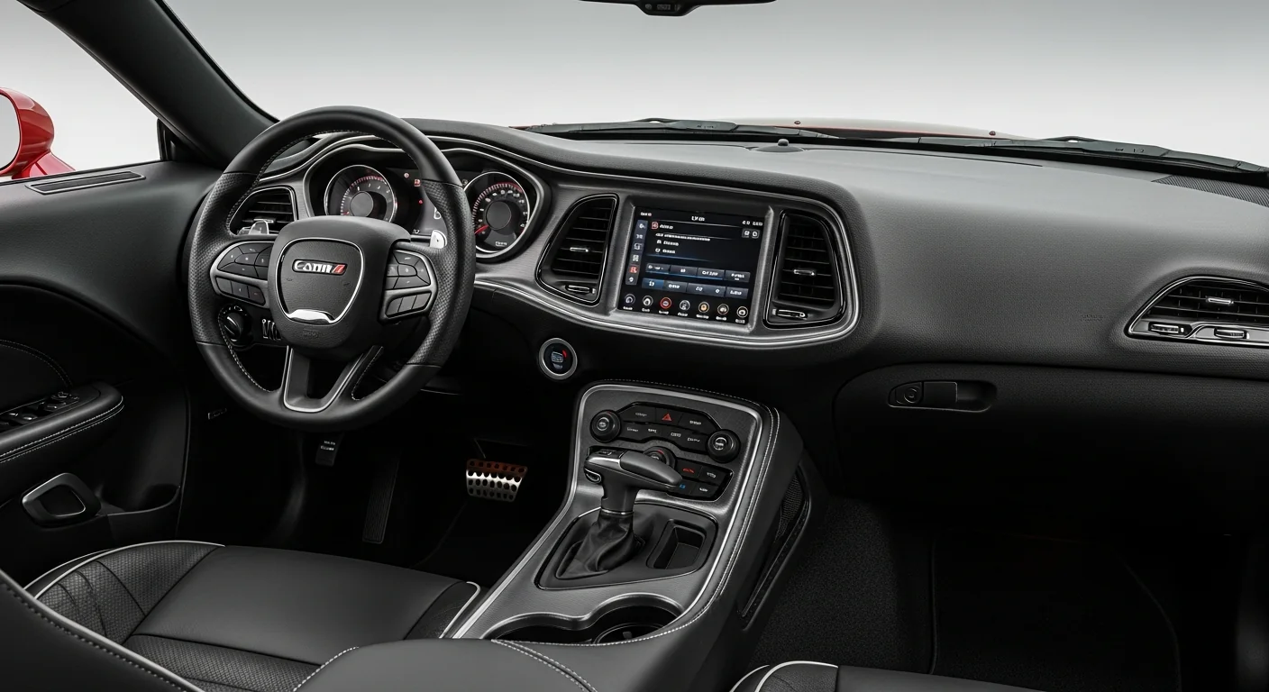 2028 Dodge Challenger 2028 interior - dashboard and cockpit view
