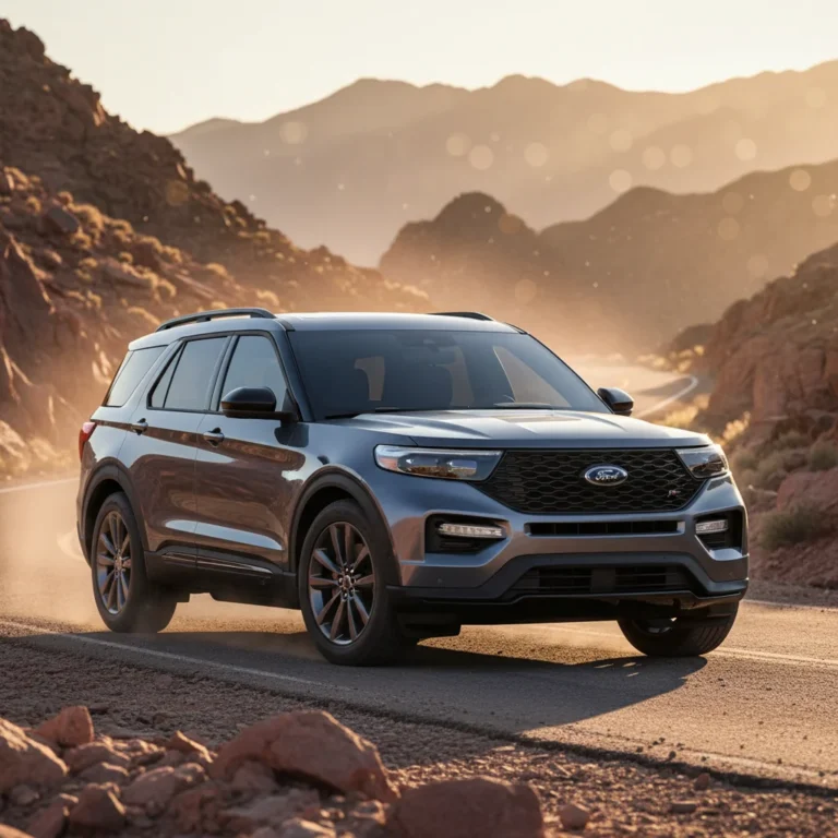 2027 Ford Explorer ST Dark Horse exterior - front three quarter view