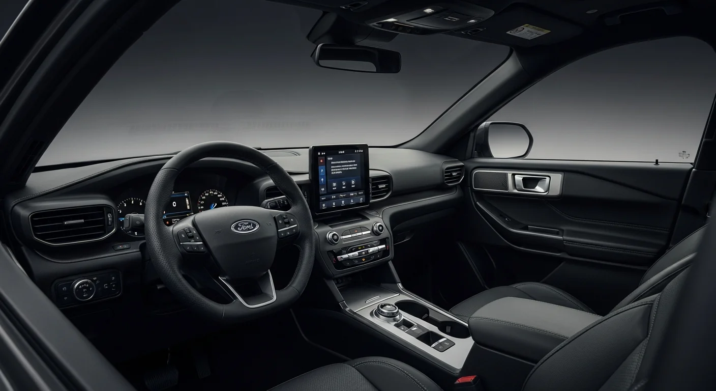 2027 Ford Explorer ST Dark Horse interior - dashboard and cockpit view