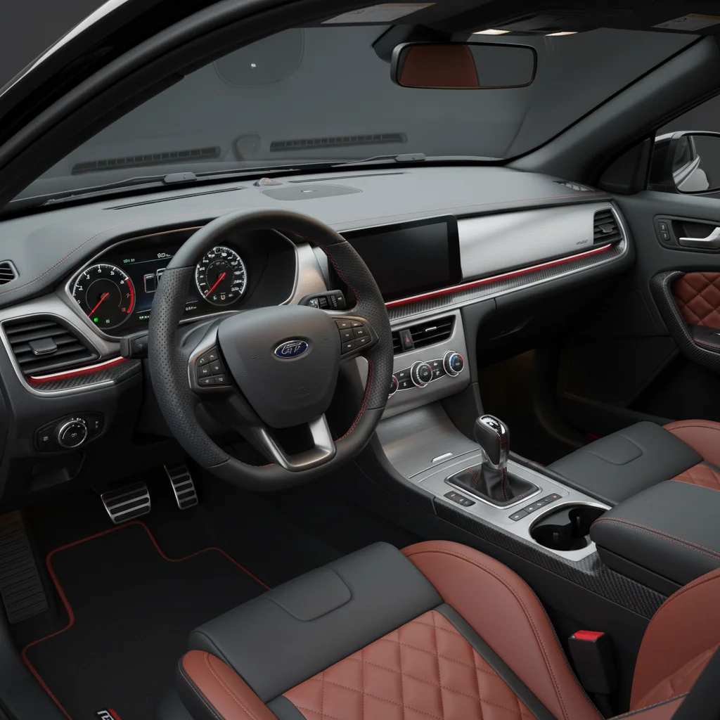 2027 Ford Falcon GT Revival interior - dashboard and cockpit view