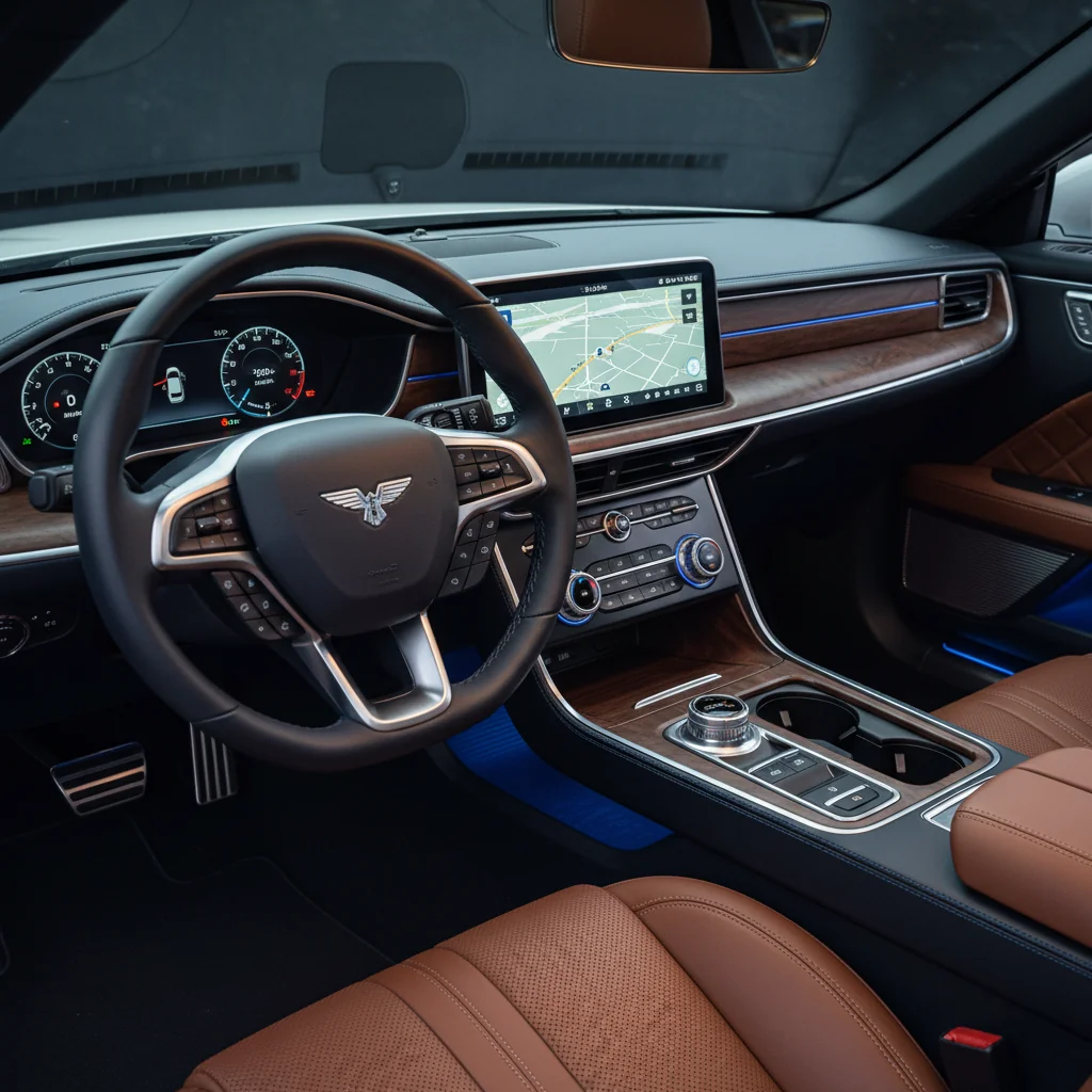 2028 Ford Thunderbird 2028 interior - dashboard and cockpit view