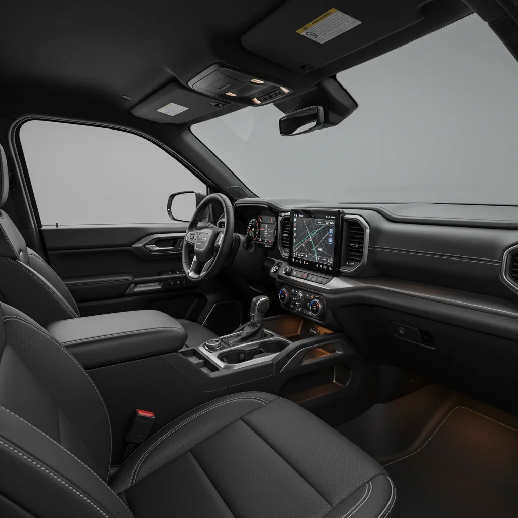 2028 GMC Jimmy Revival interior - dashboard and cockpit view