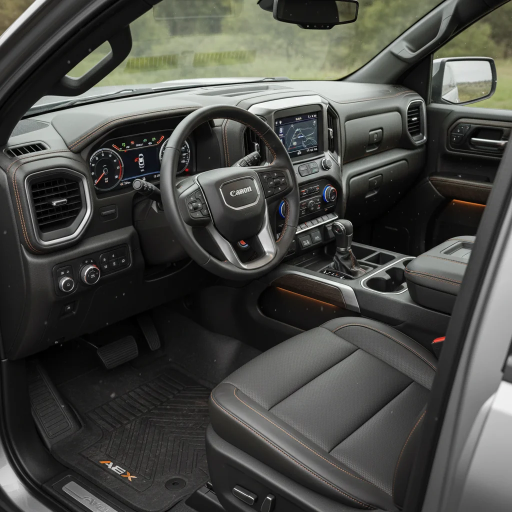 2027 GMC Sierra AT4X AEV Edition interior - dashboard and cockpit view