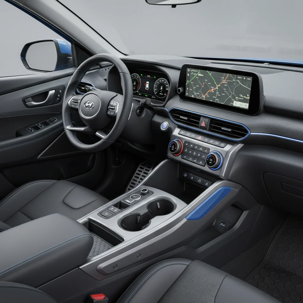 2027 Hyundai Santa Cruz N interior - dashboard and cockpit view