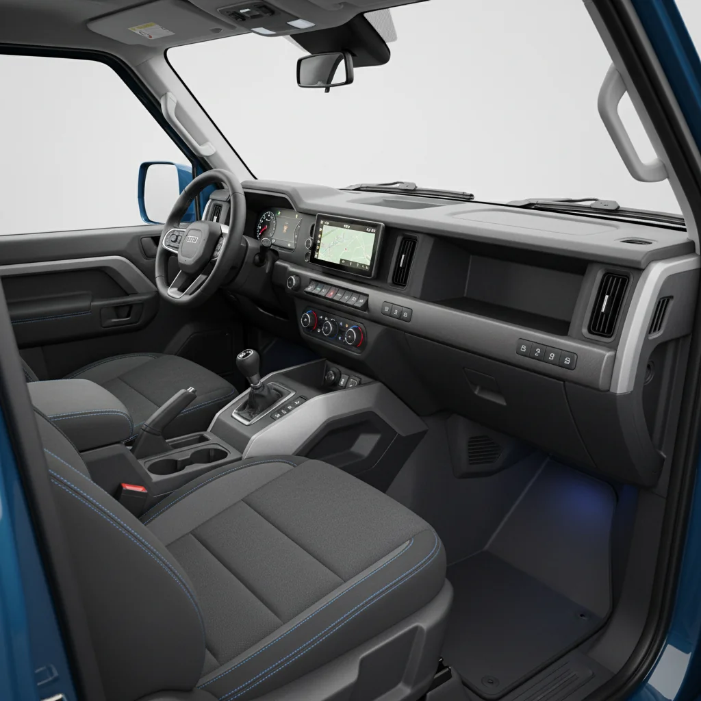 2027 Ineos Grenadier Quartermaster V8 interior - dashboard and cockpit view