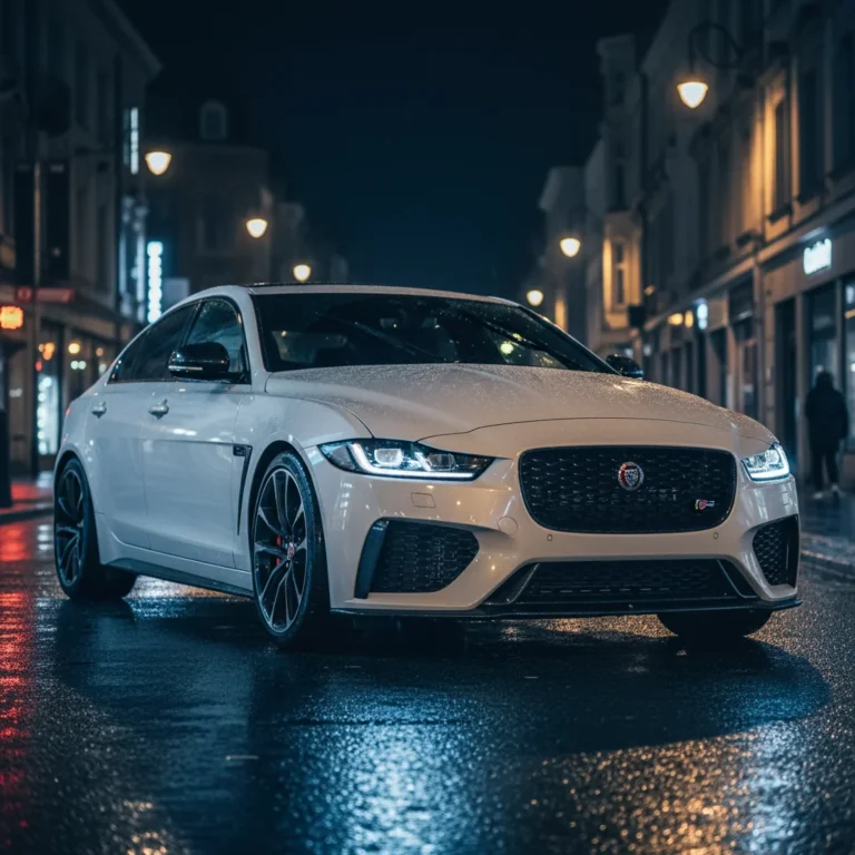 2028 Jaguar XE R-Dynamic SVR exterior - front three quarter view