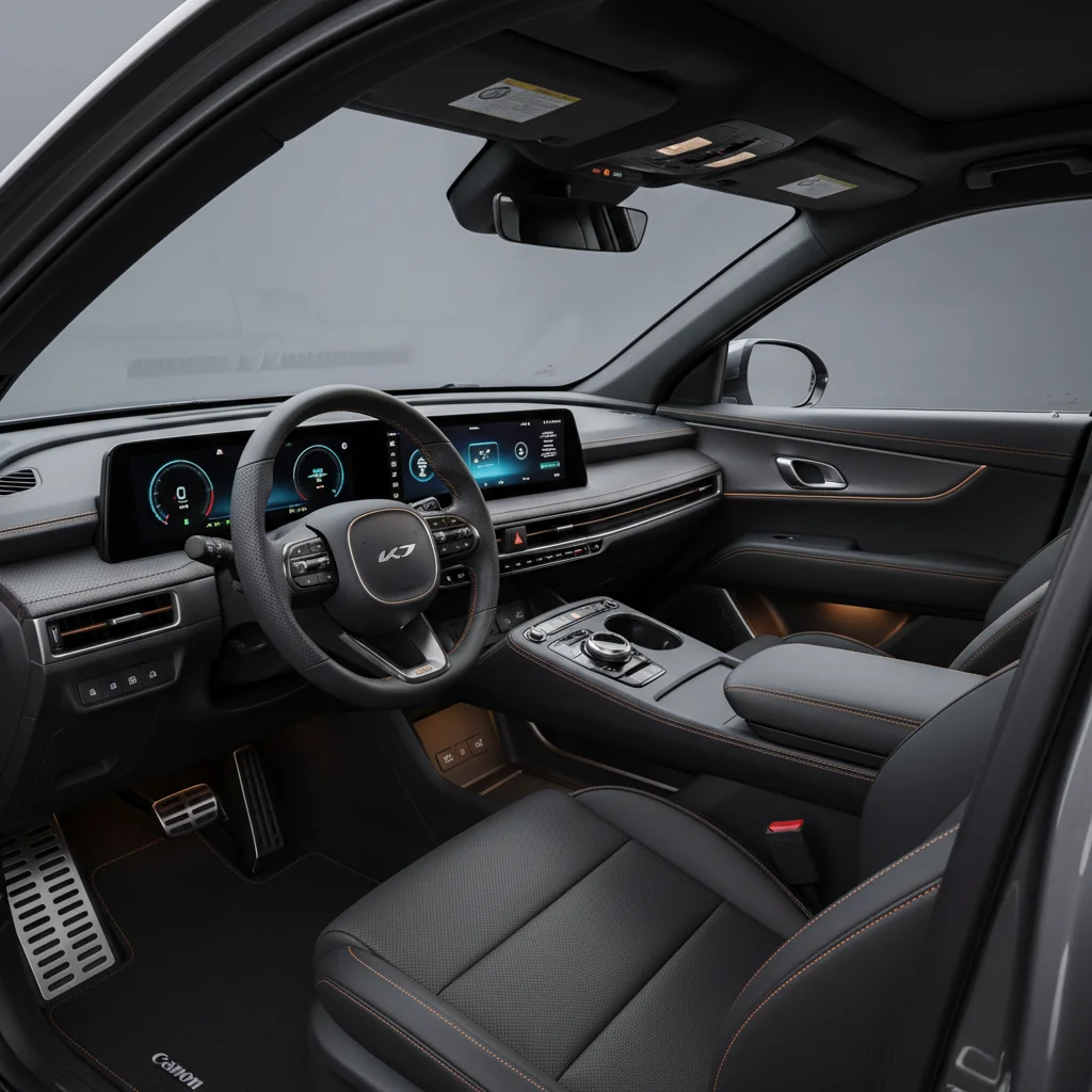 2026 Kia EV9 GT interior - dashboard and cockpit view