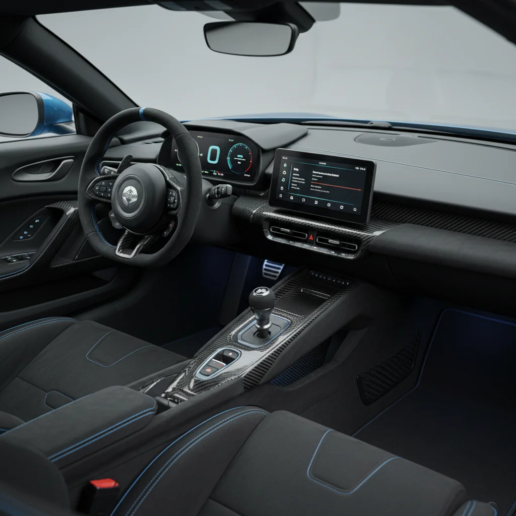2027 Lotus Emira GT4 Road interior - dashboard and cockpit view