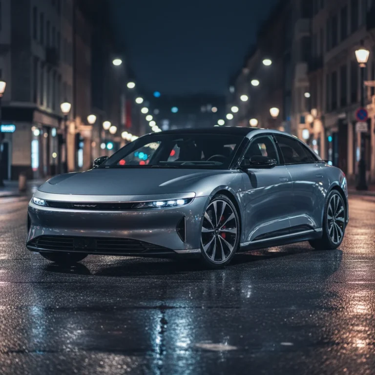 2027 Lucid Air Sapphire Track exterior - front three quarter view