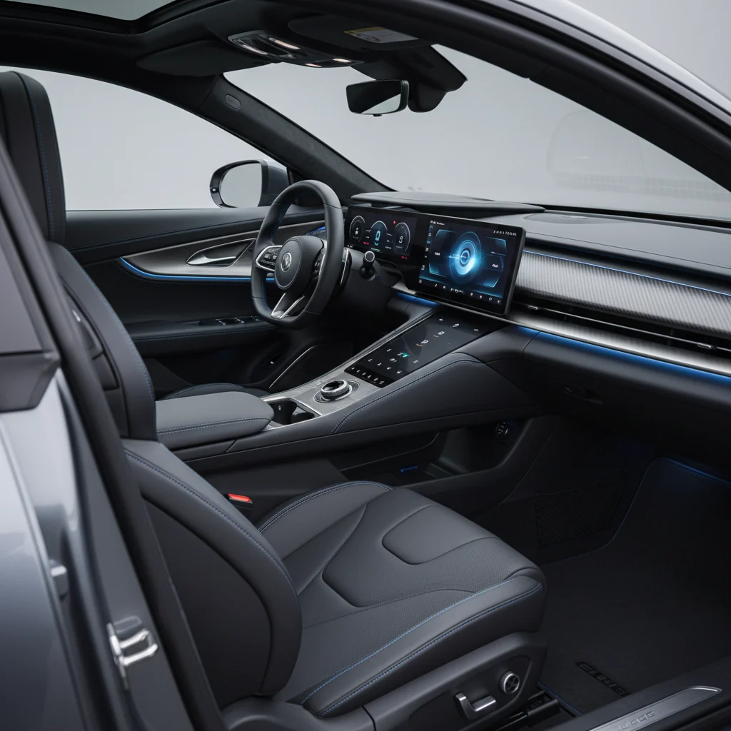 2027 Lucid Air Sapphire Track interior - dashboard and cockpit view