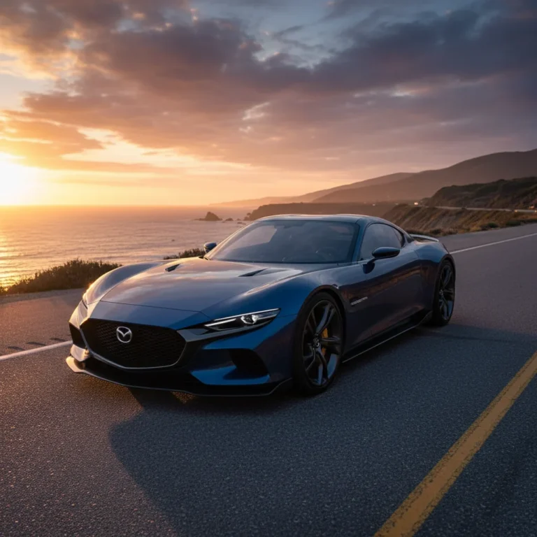 2028 Mazda RX-9 exterior - front three quarter view
