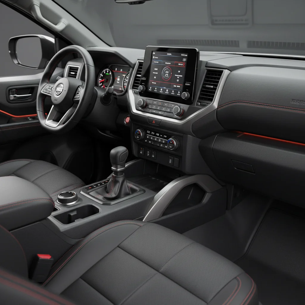 2027 Nissan Frontier Pro-4X Nismo interior - dashboard and cockpit view