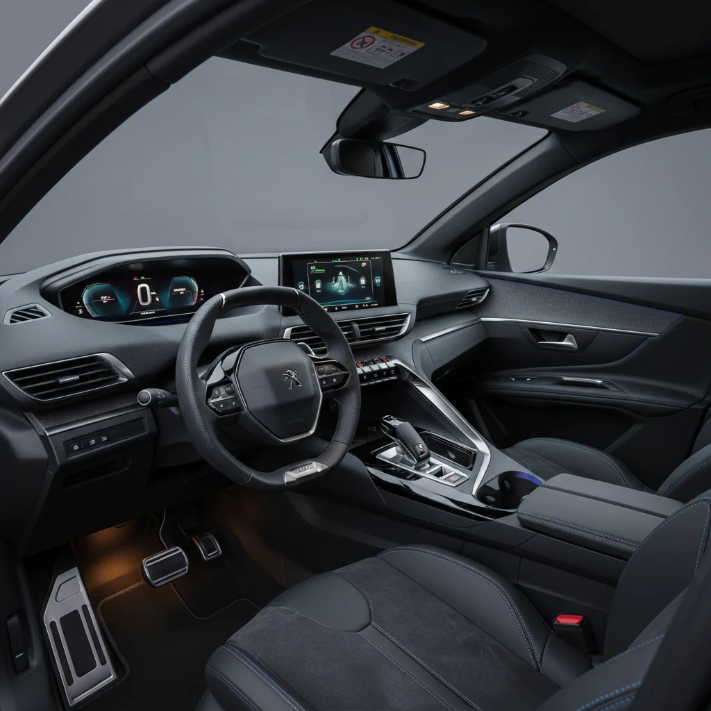 2027 Peugeot 5008 GT R interior - dashboard and cockpit view