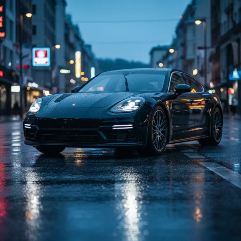 2027 Porsche Panamera Turbo GT exterior - front three quarter view