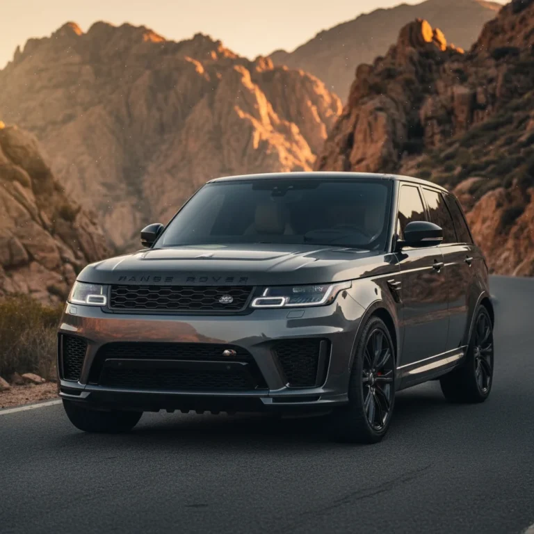 2027 Range Rover Sport SVR Carbon exterior - front three quarter view