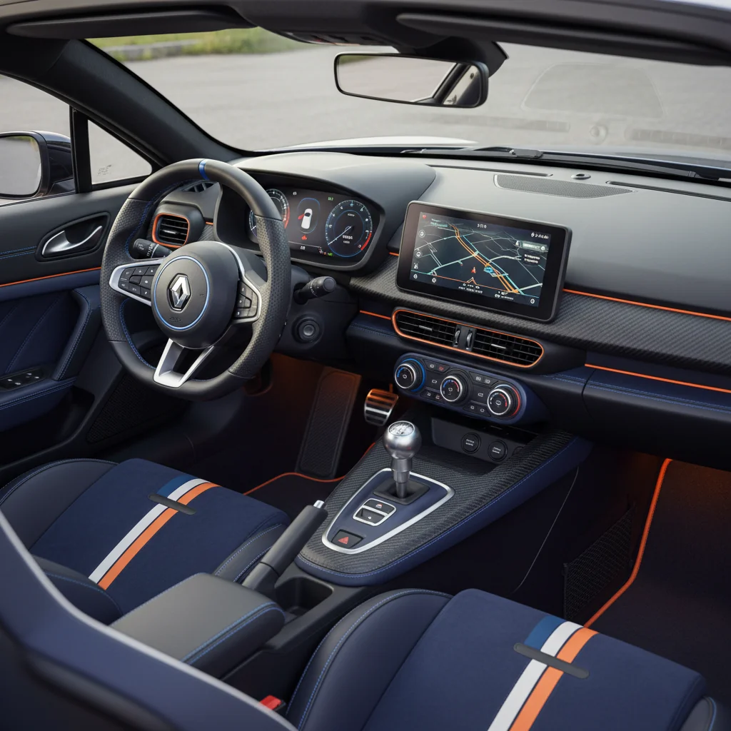 2027 Renault Alpine A310 2027 interior - dashboard and cockpit view