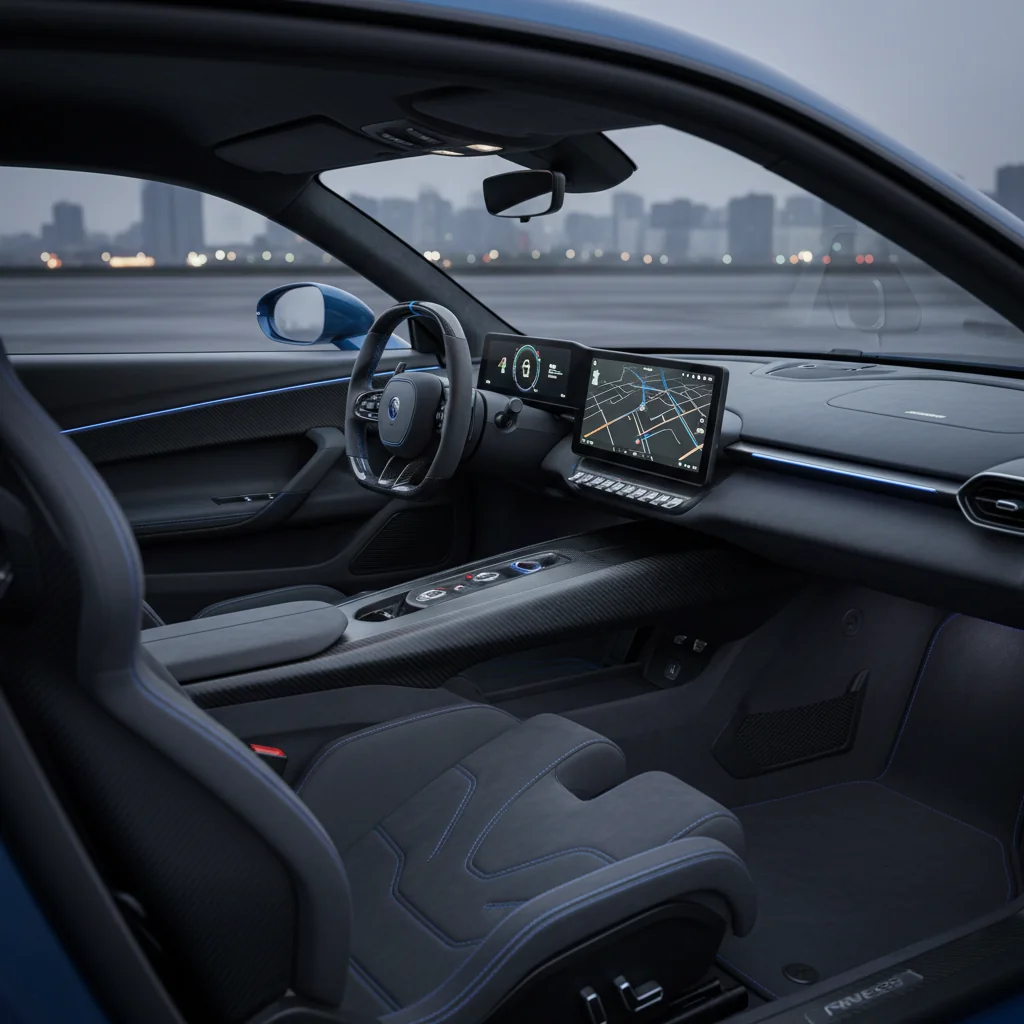 2027 Rimac Nevera R interior - dashboard and cockpit view