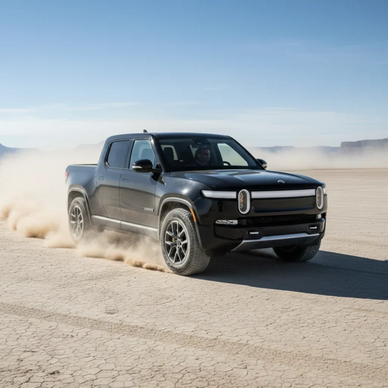 2027 Rivian R2T Pro exterior - front three quarter view