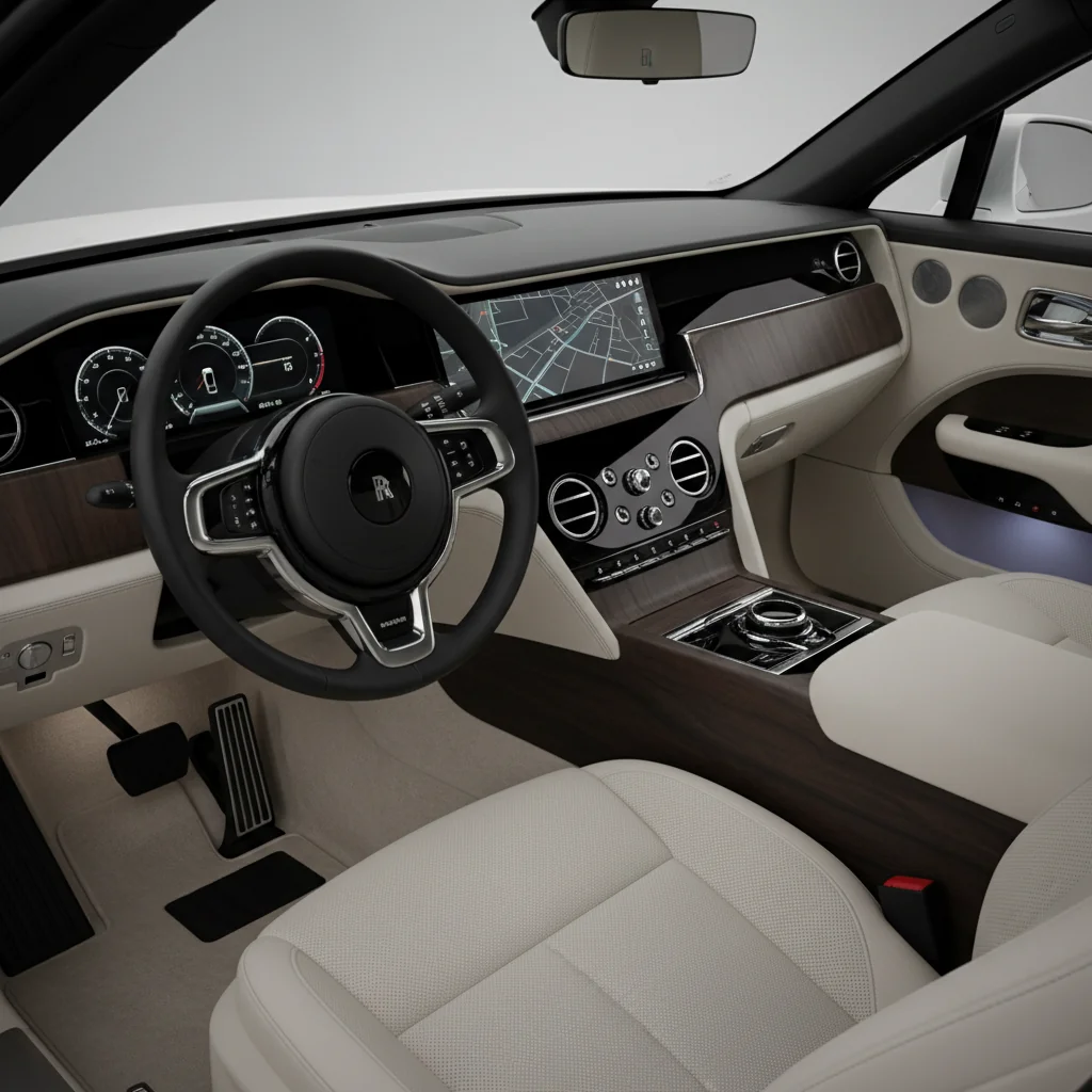 2027 Rolls-Royce Spectre Black Badge interior - dashboard and cockpit view