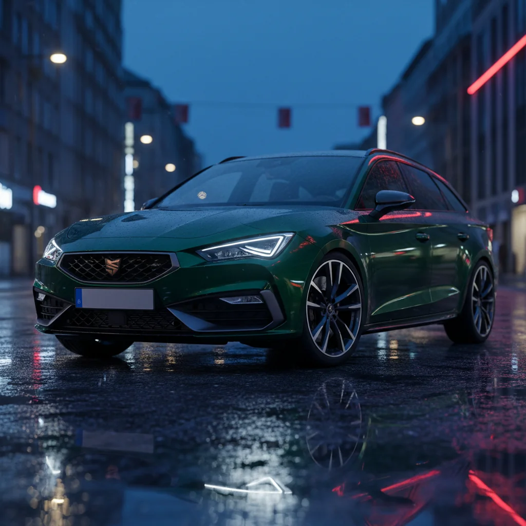 2027 SEAT León Cupra R ST exterior - front three quarter view