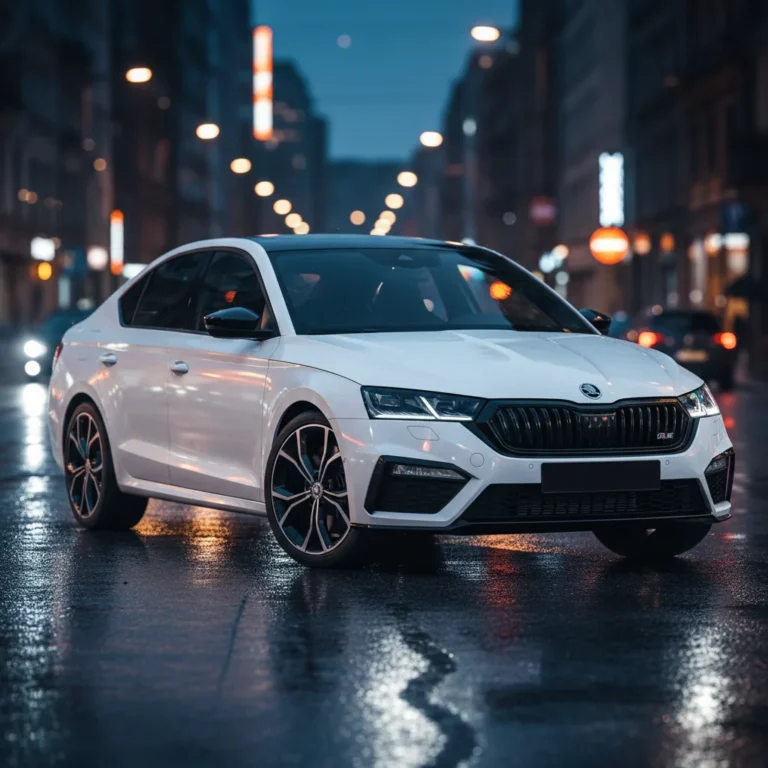 2027 Skoda Octavia RS Pro exterior - front three quarter view