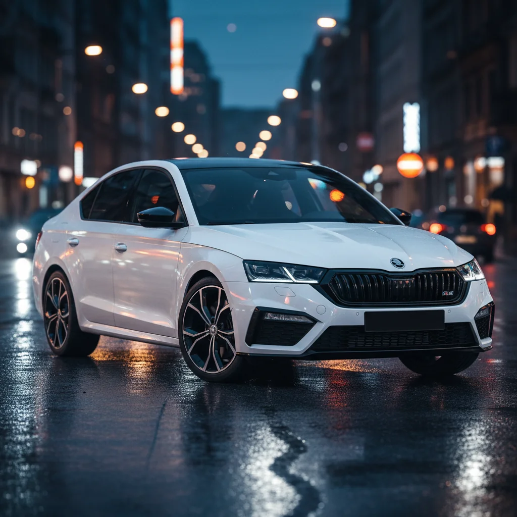 2027 Skoda Octavia RS Pro exterior - front three quarter view