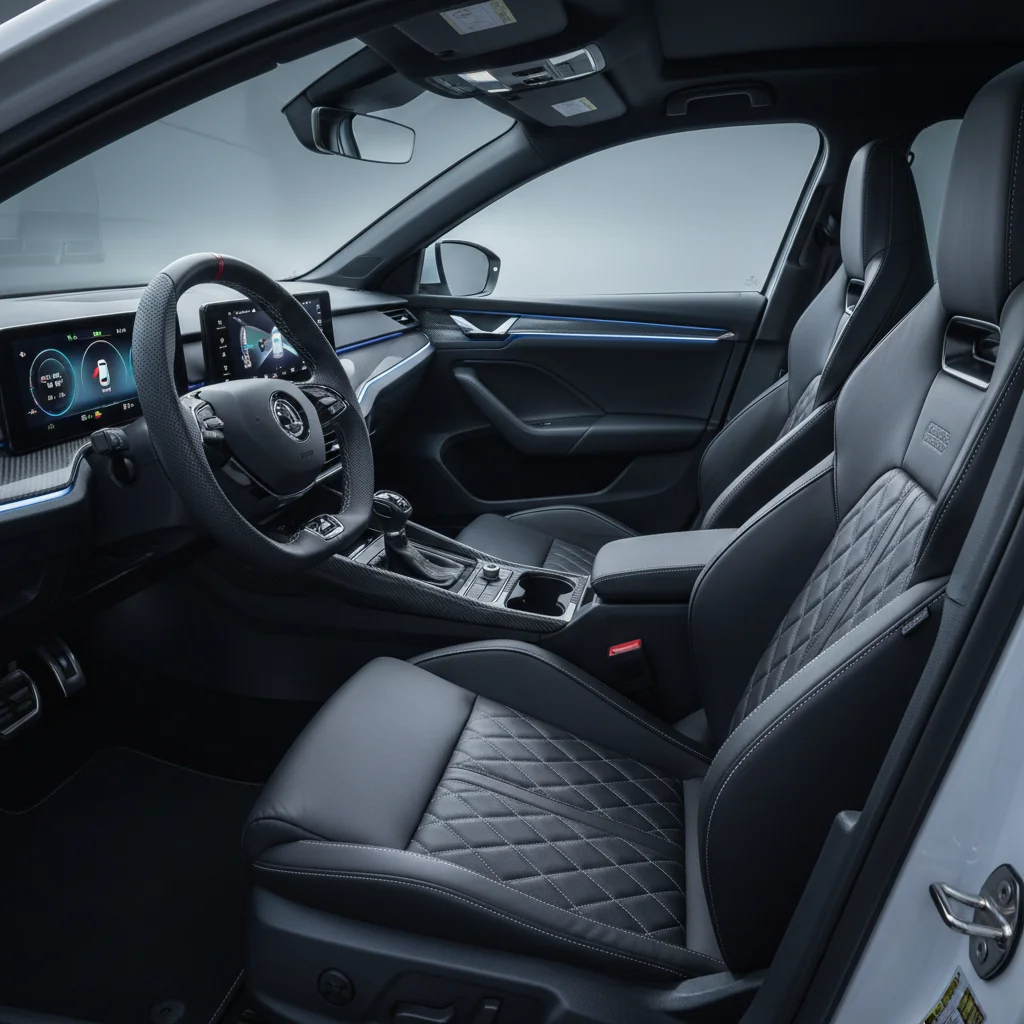 2027 Skoda Octavia RS Pro interior - dashboard and cockpit view