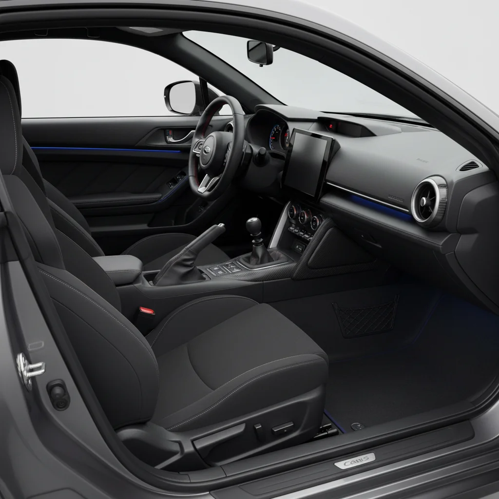2027 Subaru BRZ STI tS interior - dashboard and cockpit view