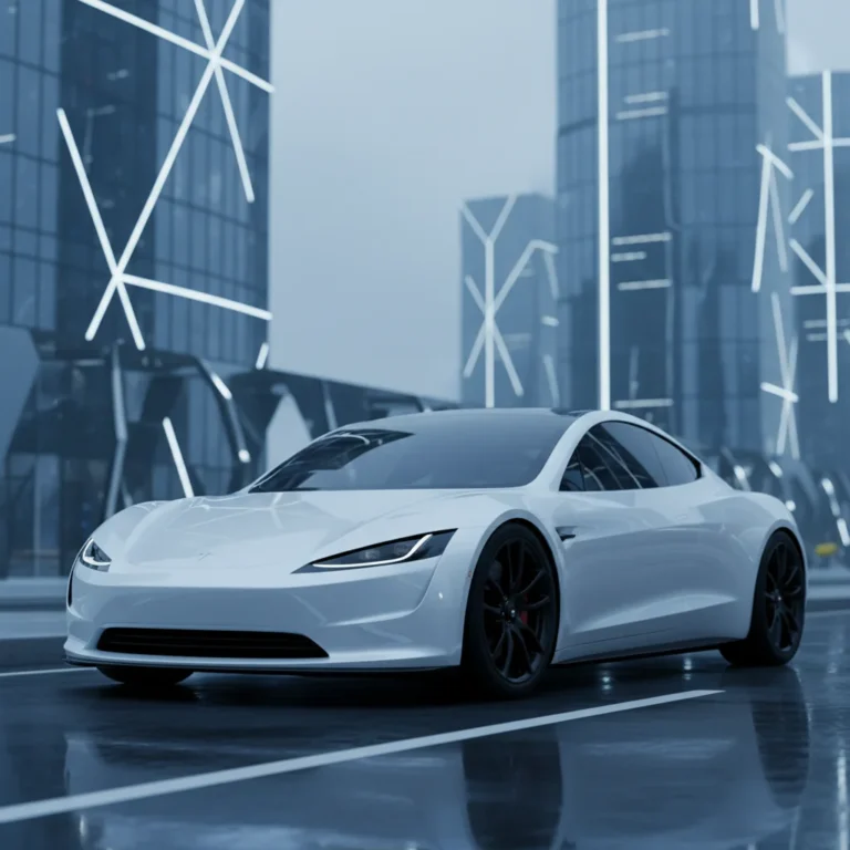 2027 Tesla Roadster 2.0 exterior - front three quarter view